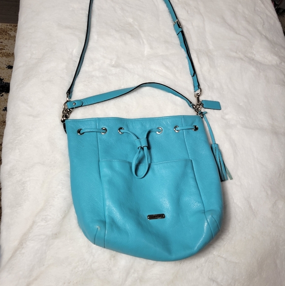 EUC Coach leather Crossbody Bucket bag - Picture 5 of 16